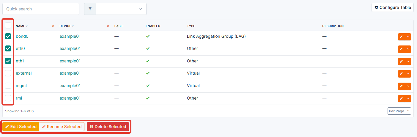 Массовое редактирование в NetBox