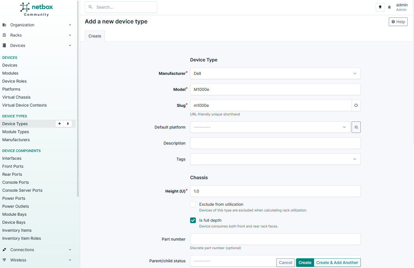 Добавление нового типа устройств в NetBox